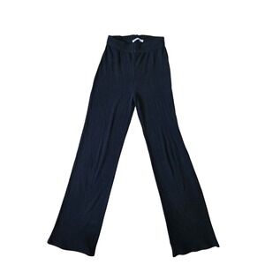 Reformation Pull on Ribbed Knit Flare Pants Cotton Organic Womens XS